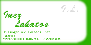 inez lakatos business card